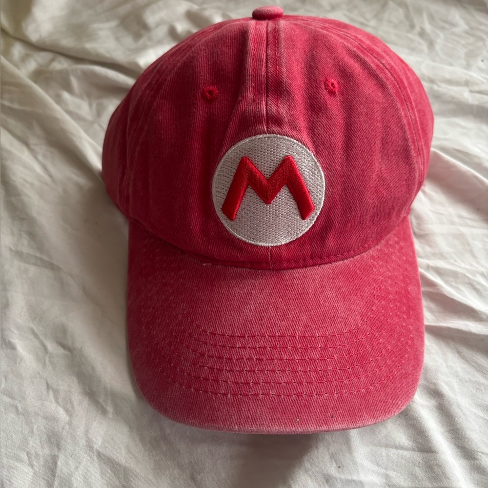 MARIO Red M hat Cap brand new great 4 Halloween super mario bros Nintendo theme